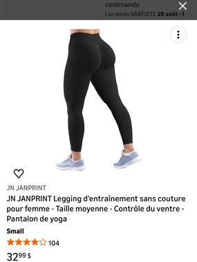 Seamless High-Waist Black Leggings for Workout & Everyday